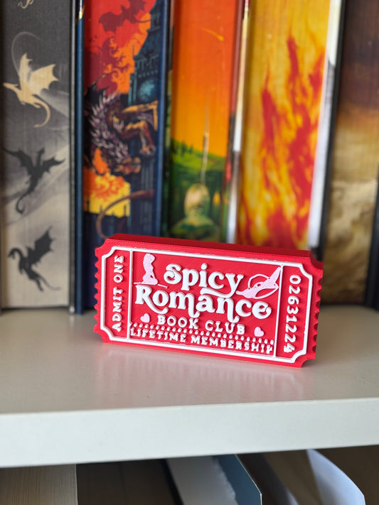 Spicy Romance Book Club Bokhylleskilt
