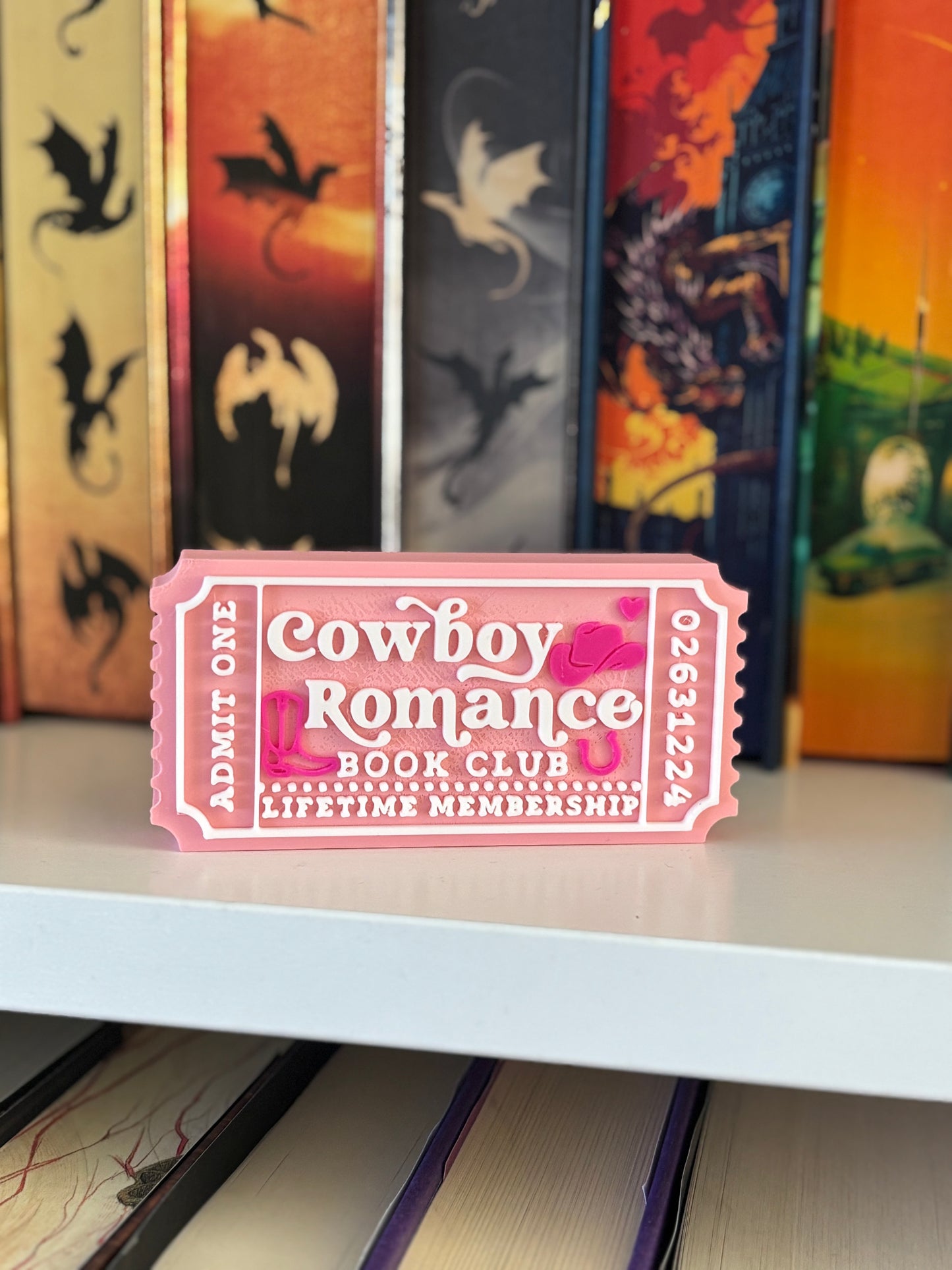 Cowboy Book Club Bokhylleskilt