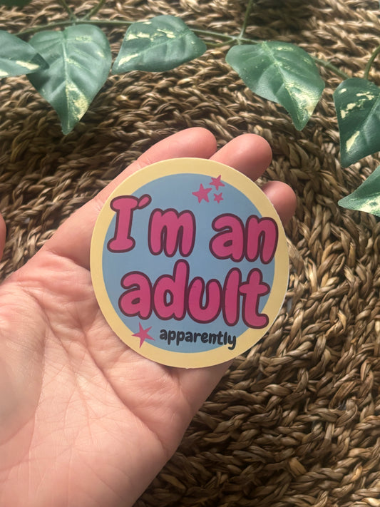 I´m an adult Sticker