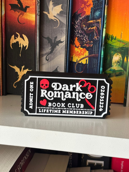 Dark Romance Book Club Bokhylleskilt