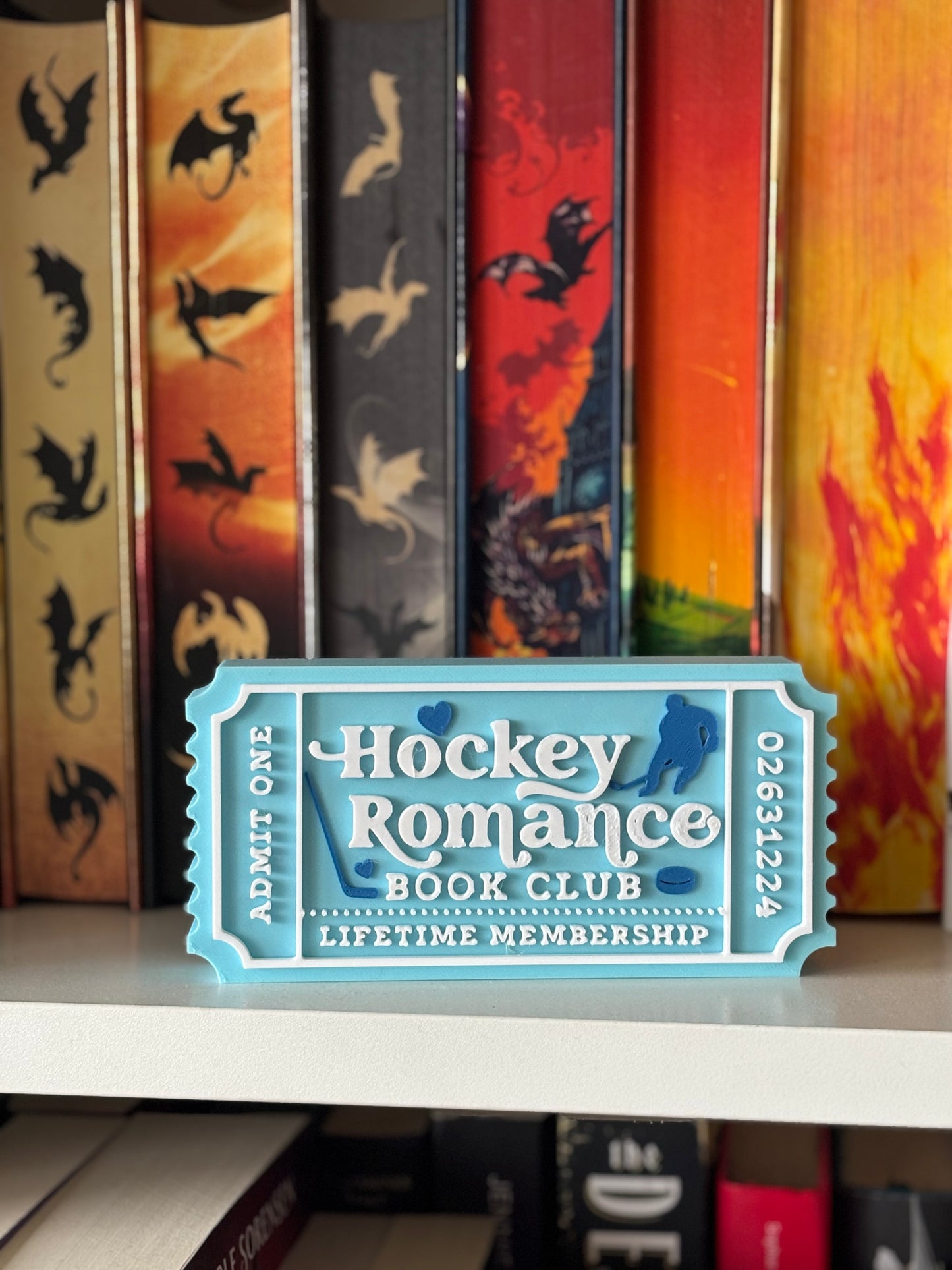Hockey Romance Book Club Bokhylleskilt