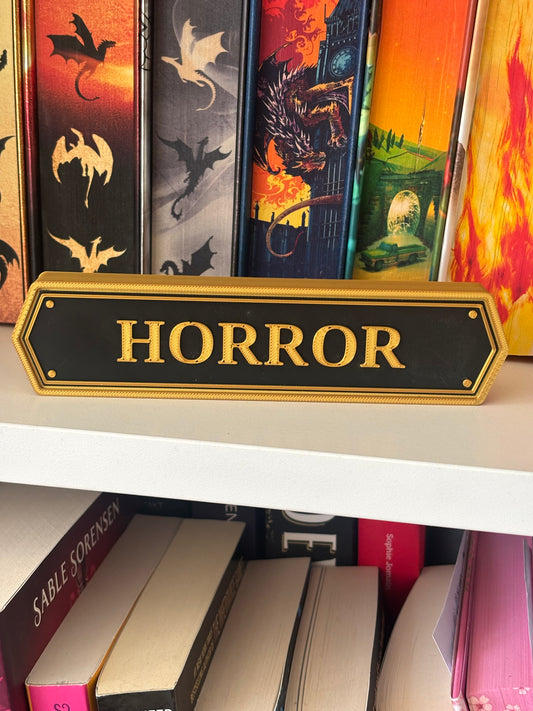 Horror Elegant Bokhylleskilt