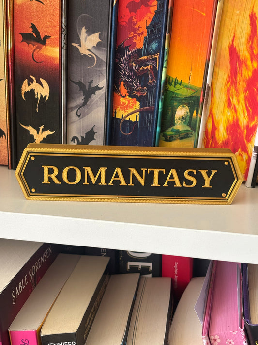 Romantasy Elegant bokhylleskilt