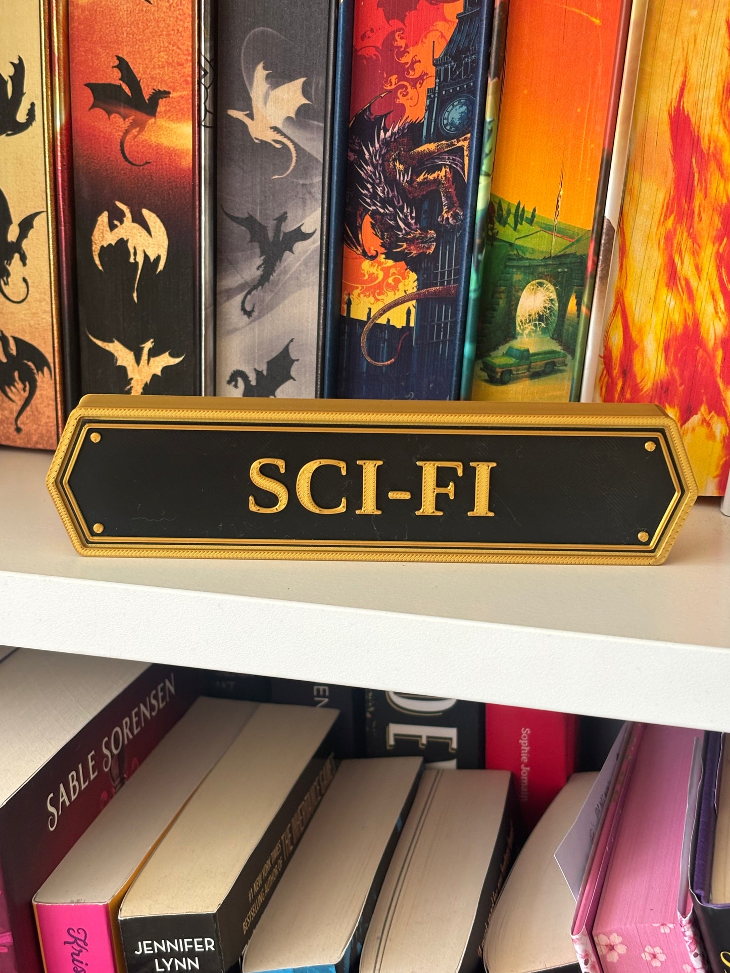 Sci-Fi Elegant bokhylleskilt