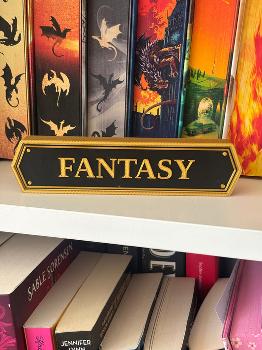 Fantasy Elegant bokhylleskilt