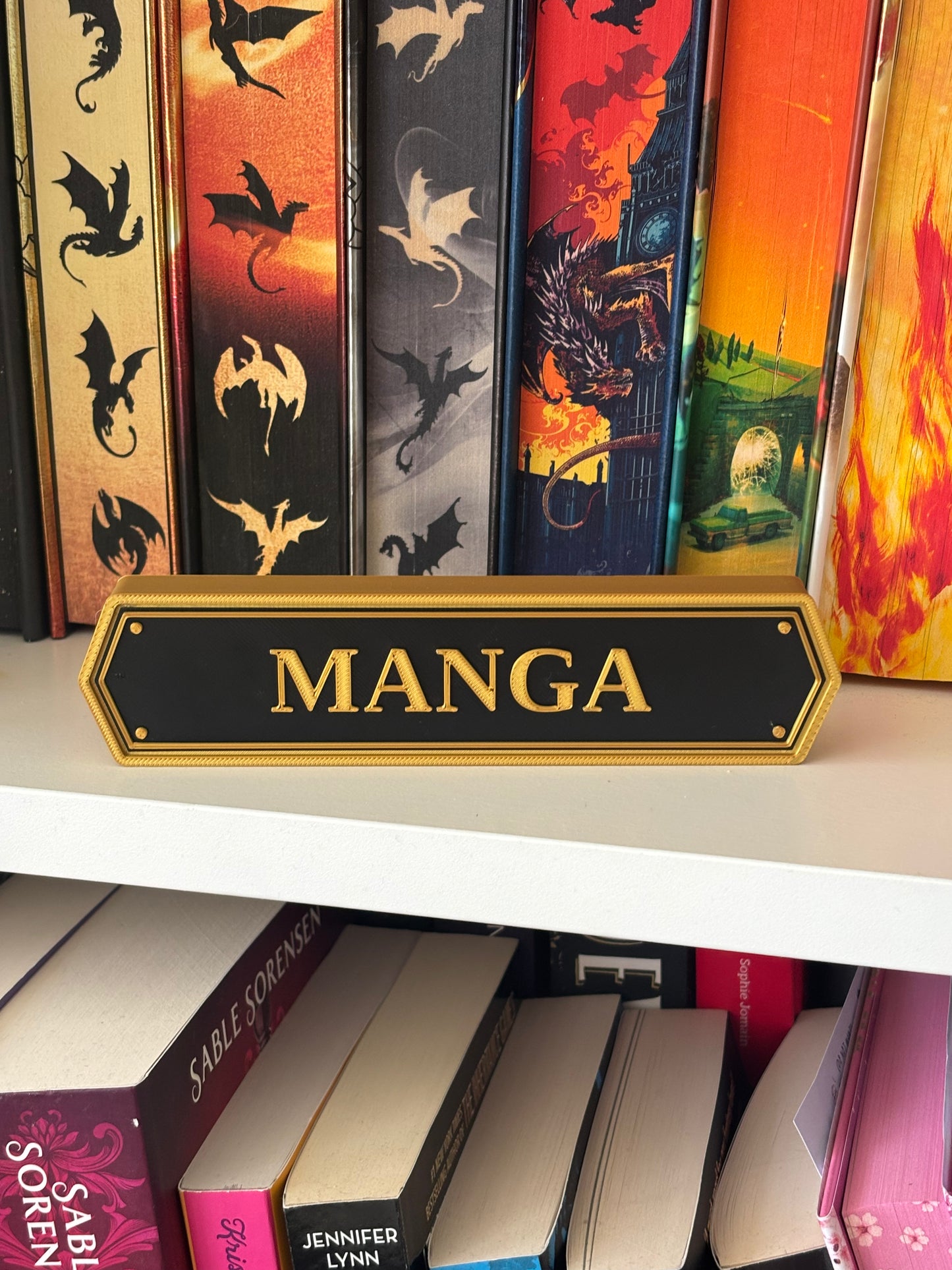 Manga Elegant Bokhylleskilt