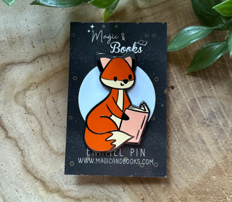 Reading Fox Enamel Pin