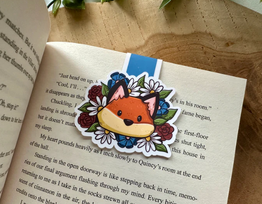 Fox & Flowers Magnetisk Bokmerke