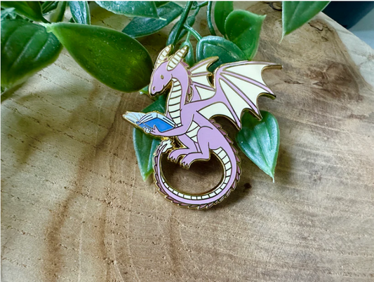 Pink Dragon Enamel Pin