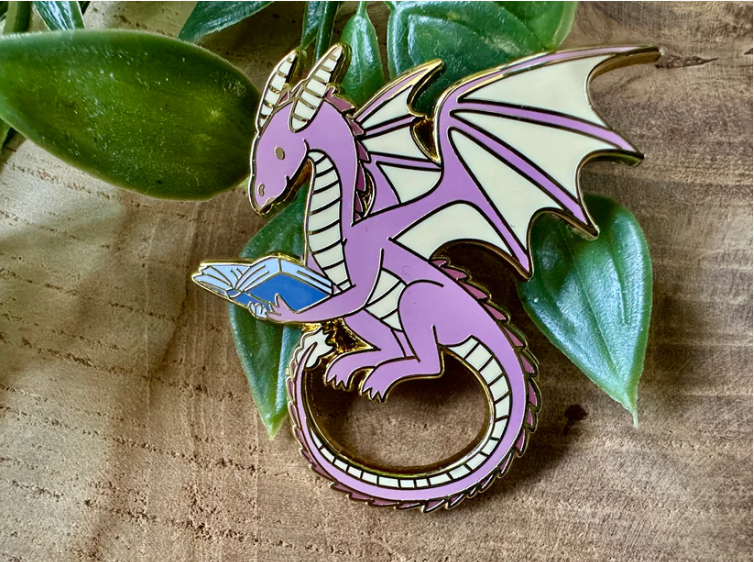 Pink Dragon Enamel Pin