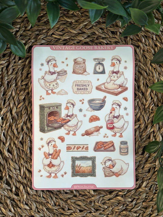 Vintage Goose Bakery #1 Sticker Sheet