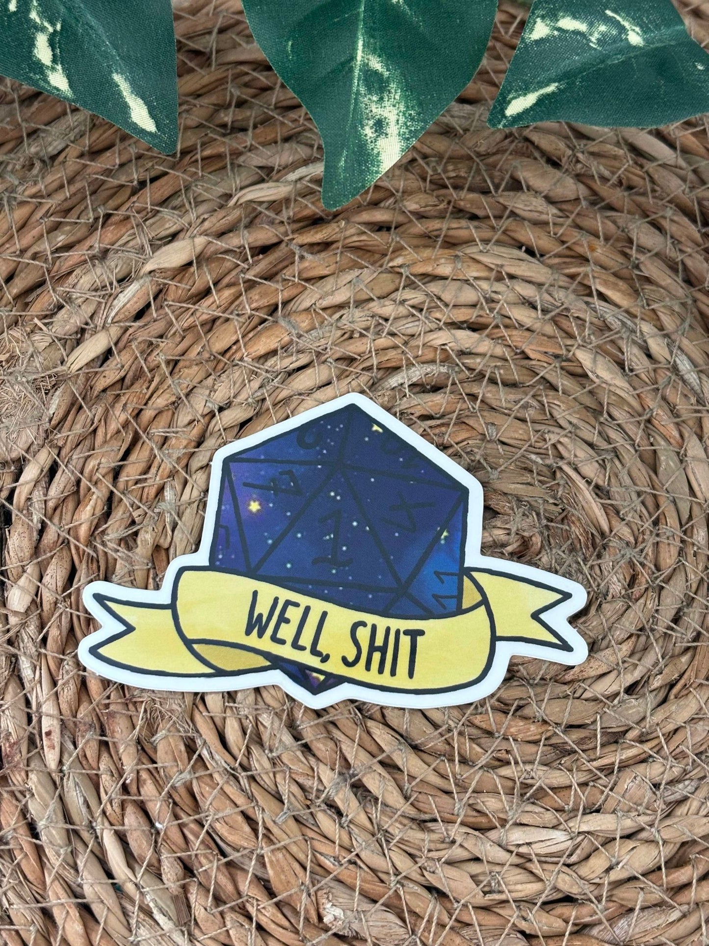 Well, shit D&D Sticker