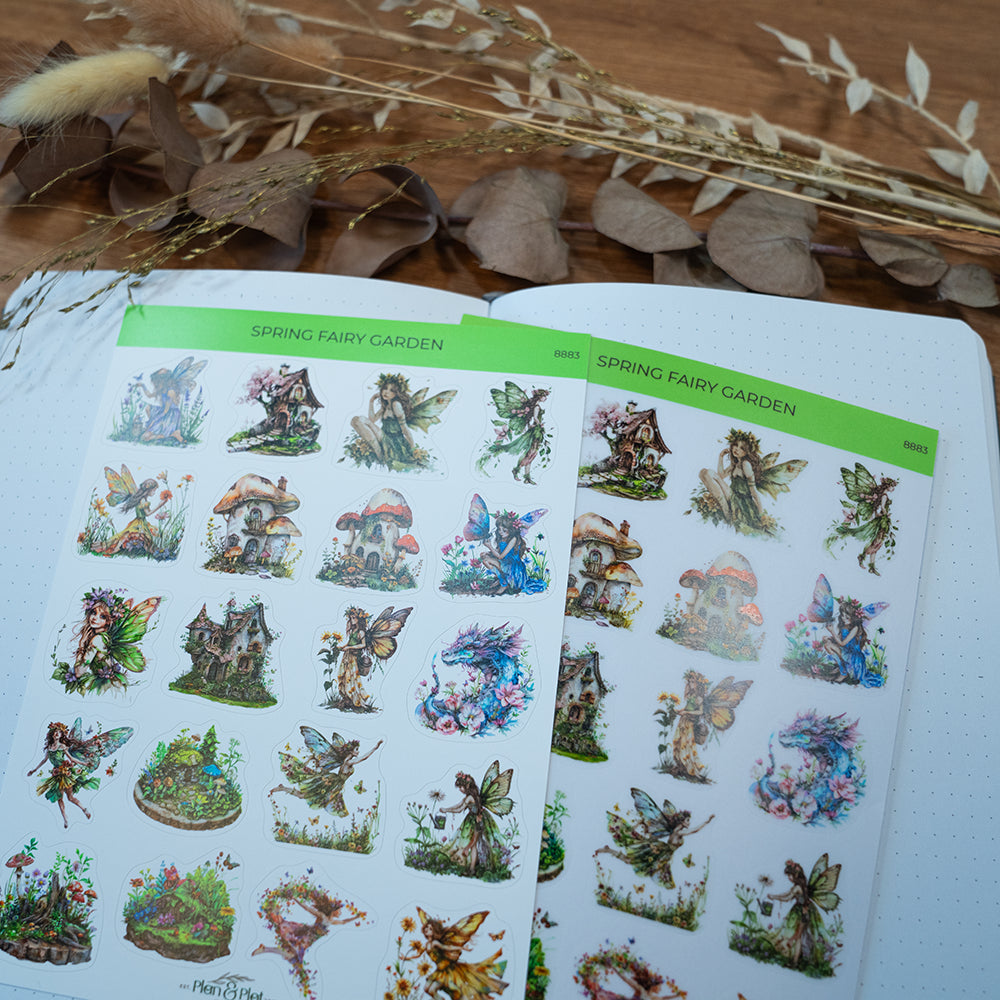 Spring fairy garden 1 Sticker sheet