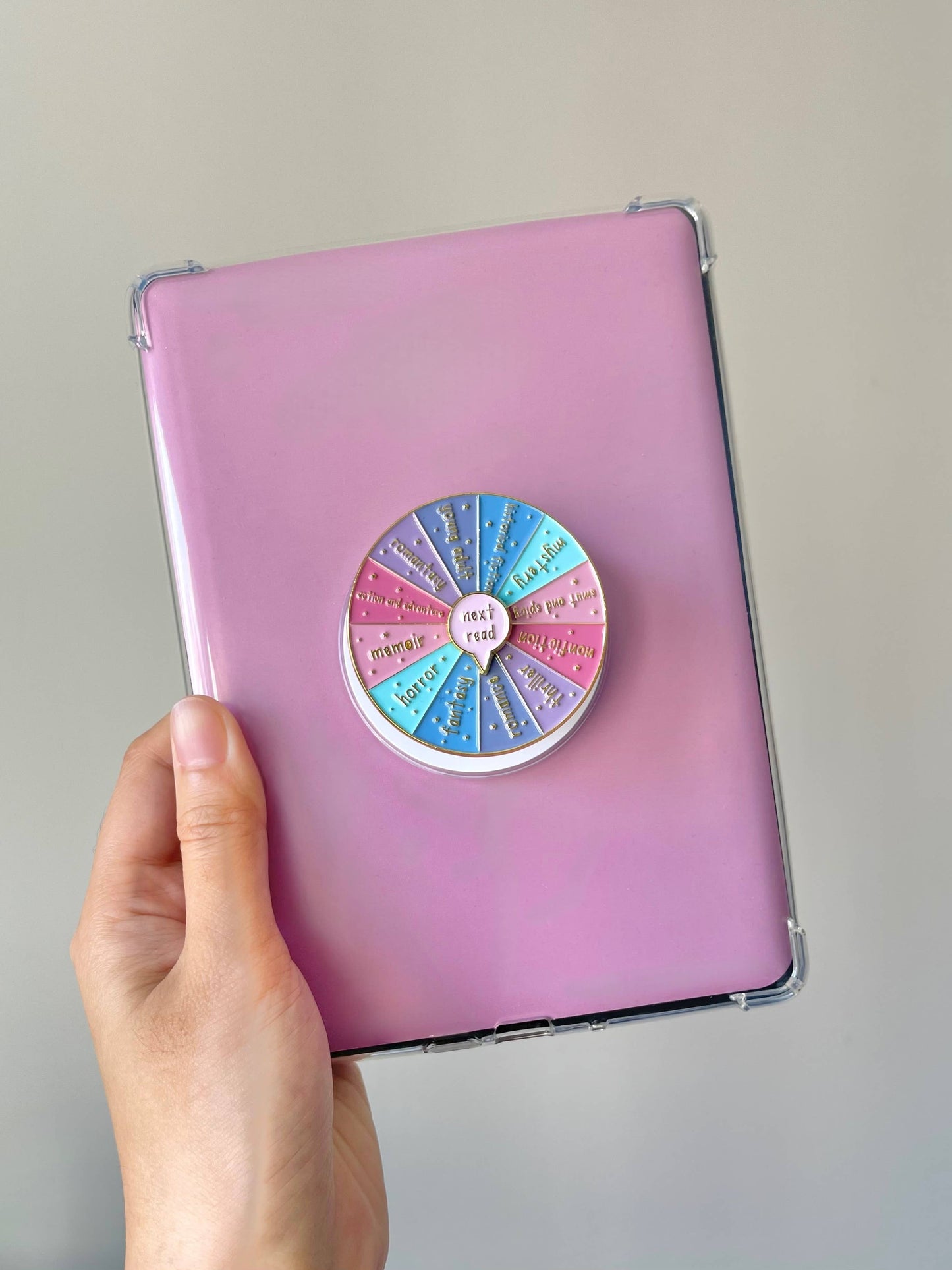 Pastell Kindle Grip/Holder - Flere sjangere