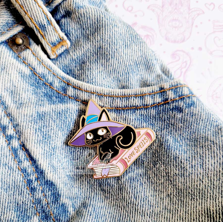 Witchy Kitty Enamel pin