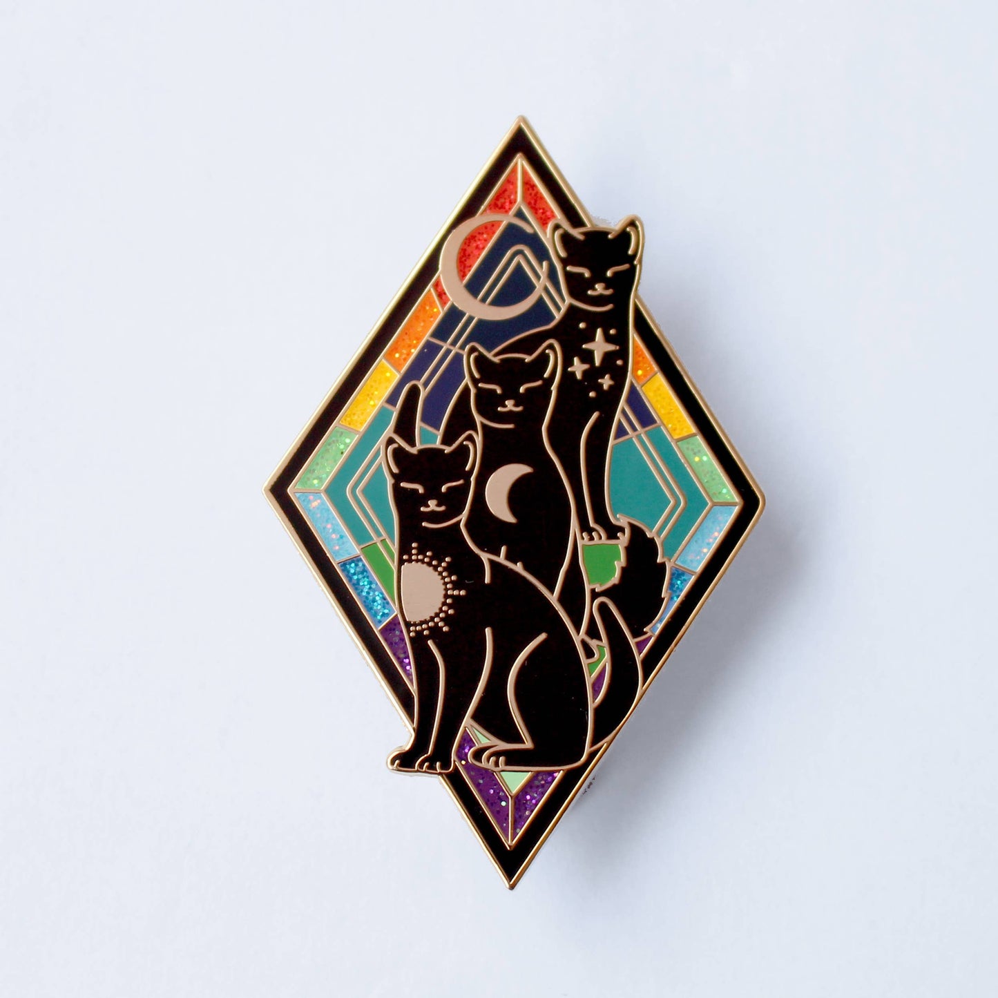 Rainbow Cats Enamel Pin