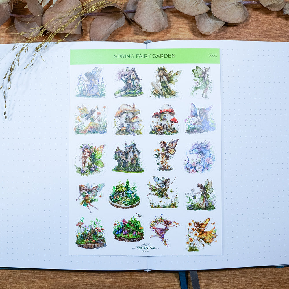 Spring fairy garden 1 Sticker sheet