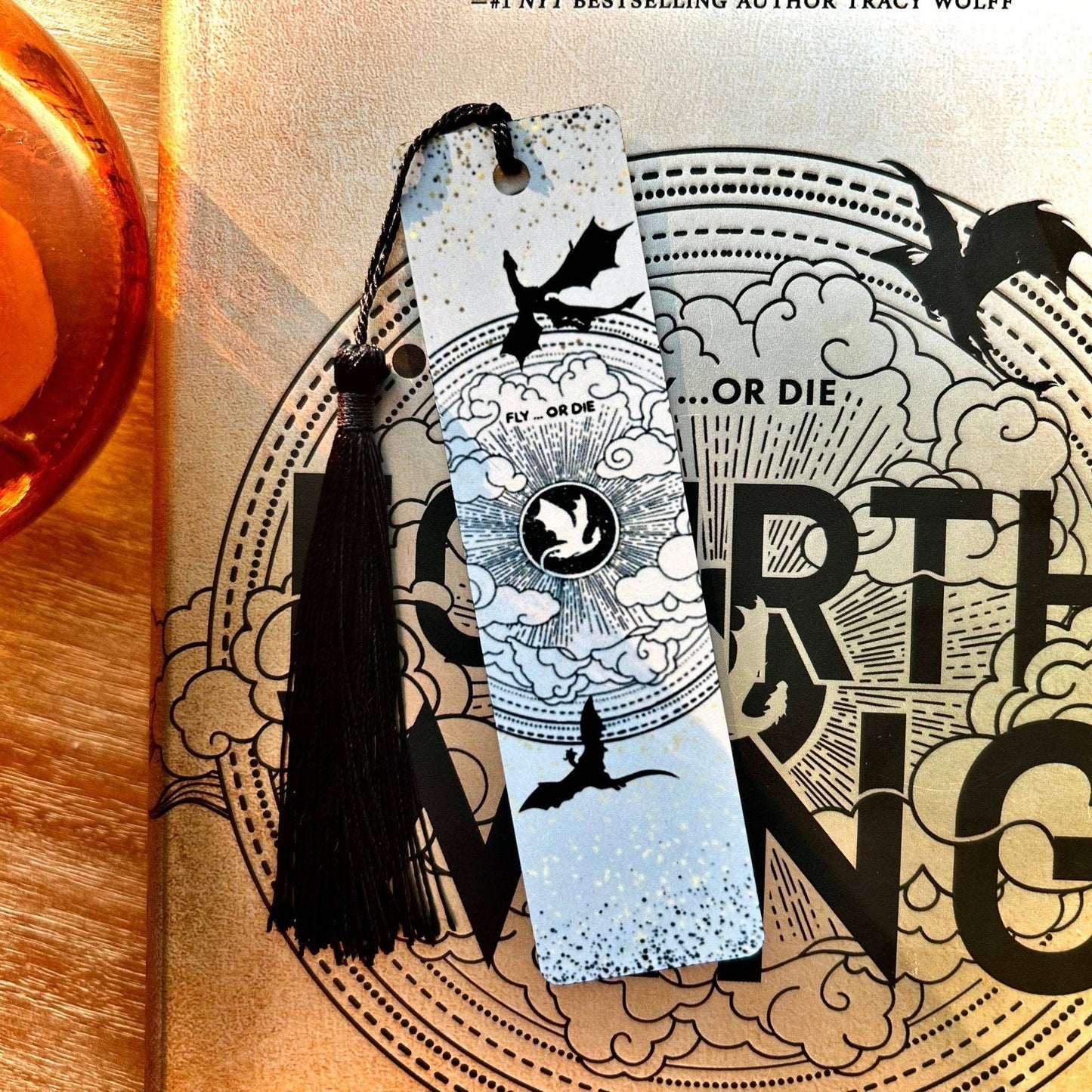 Fly or Die Metall Bokmerke