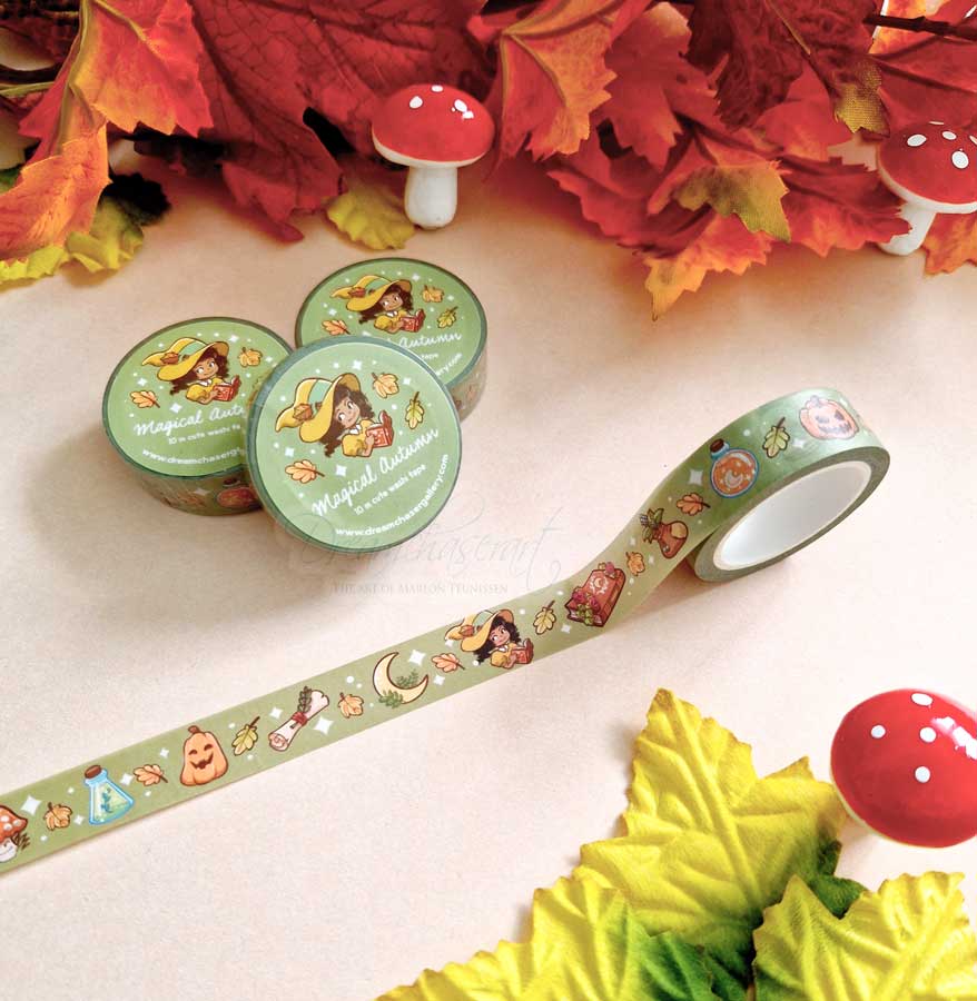 Autumn Witch Washi Tape