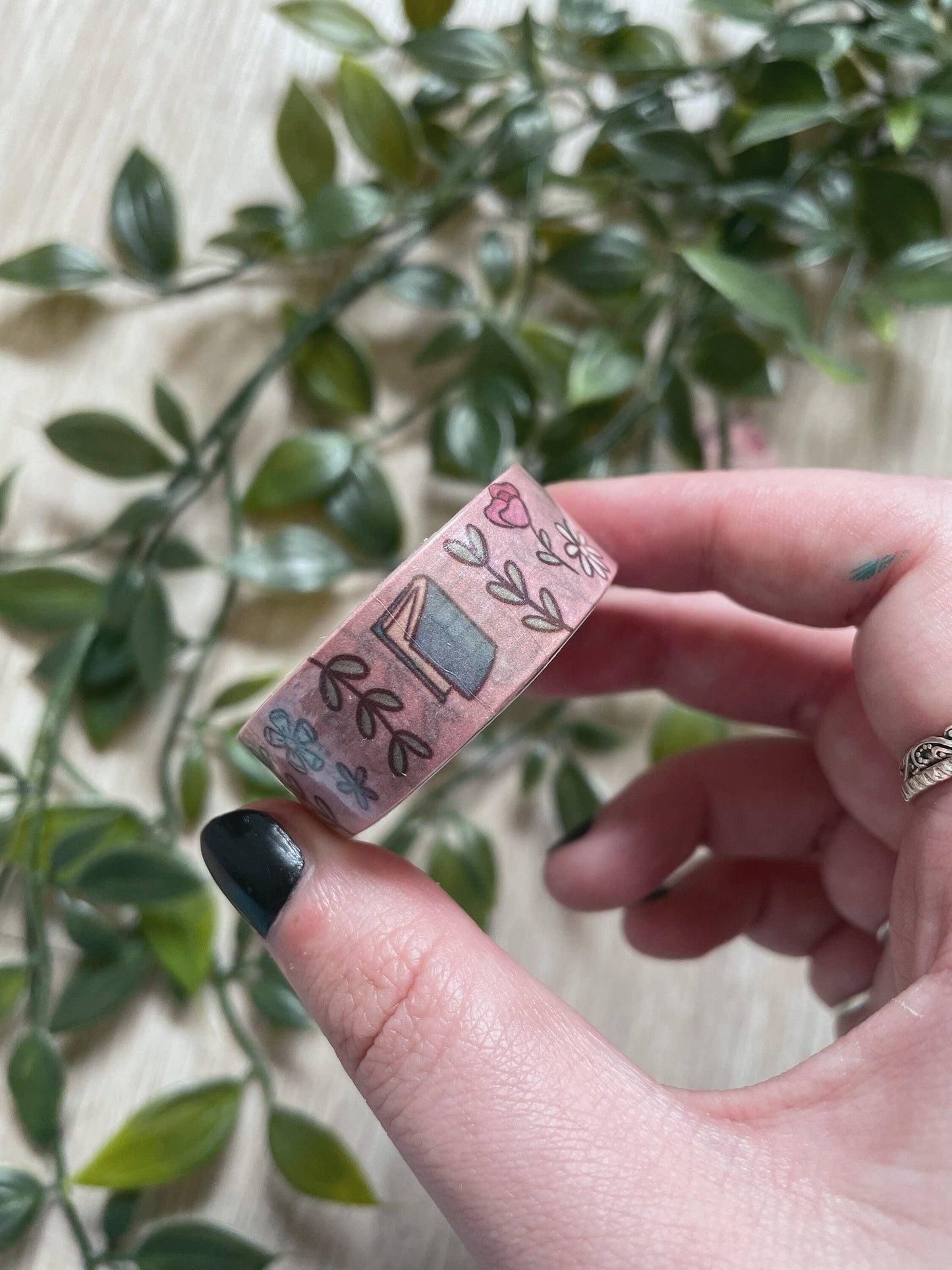 Books & Flowers Washi Teip