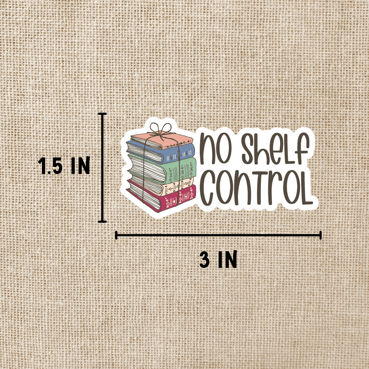 No Shelf Control Sticker