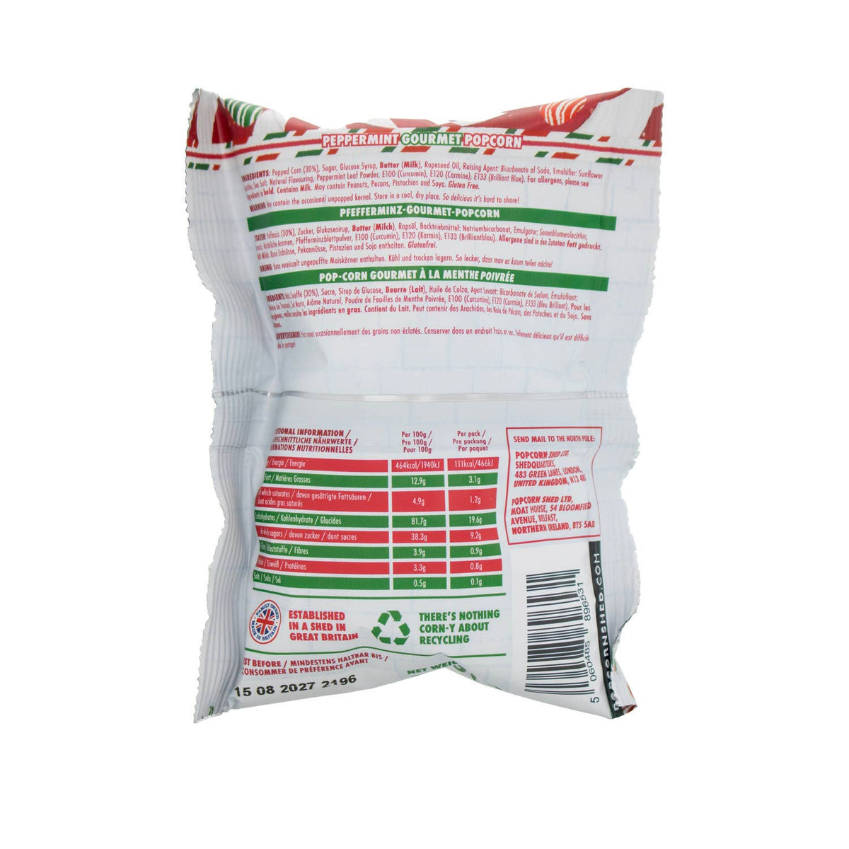 Candy Cane Gourmet Popcorn