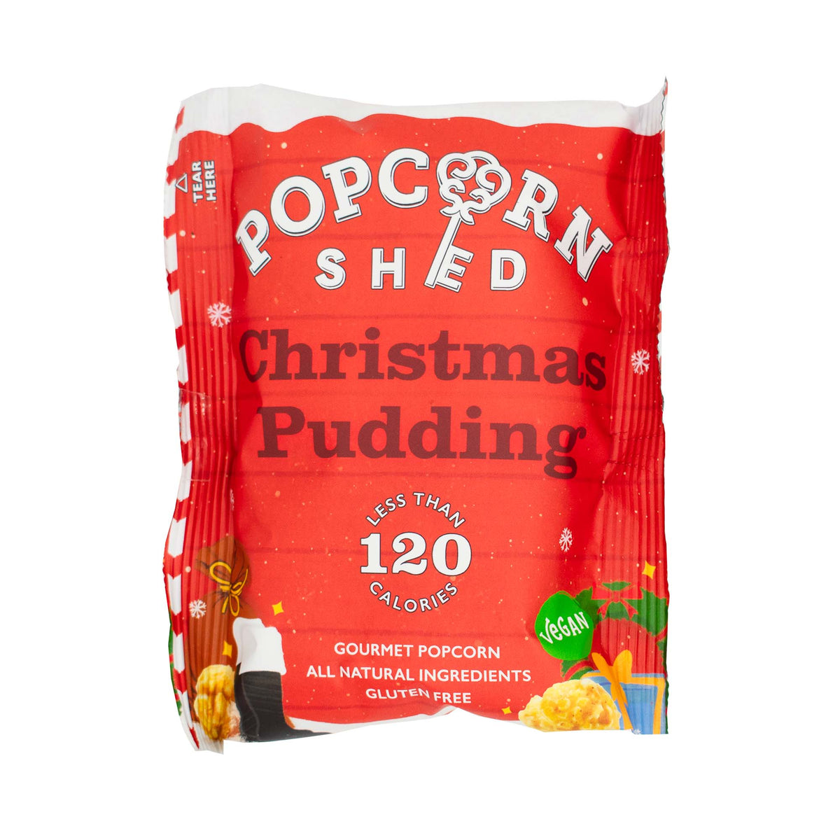Vegan Christmas Pudding Gourmet Popcorn