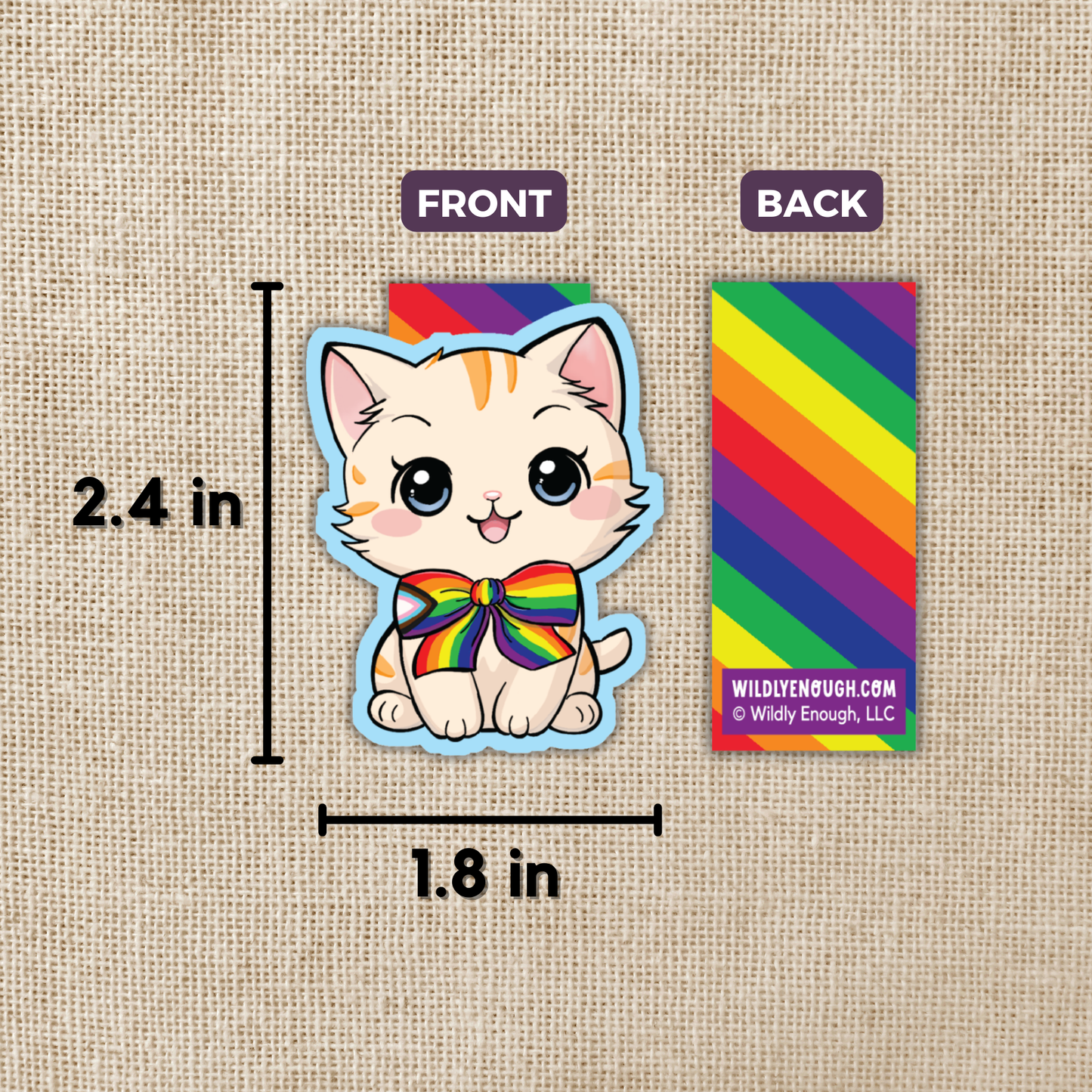 Pride KittenMagnetisk Bokmerke