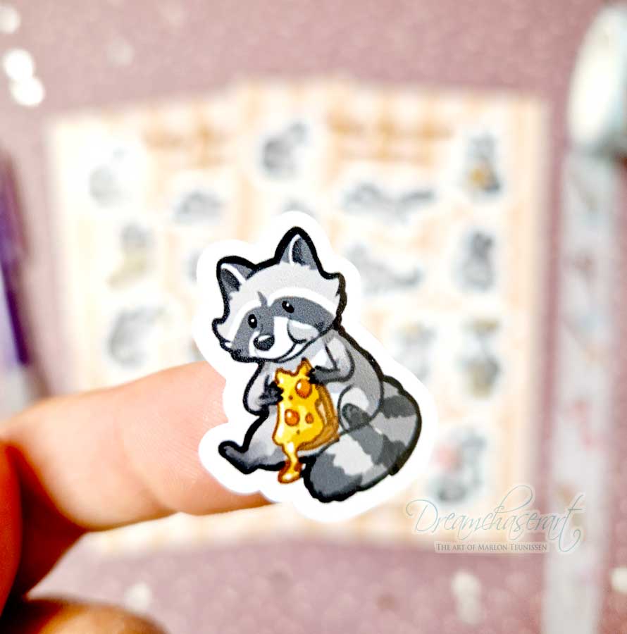 Trashy Raccoons Sticker sheet