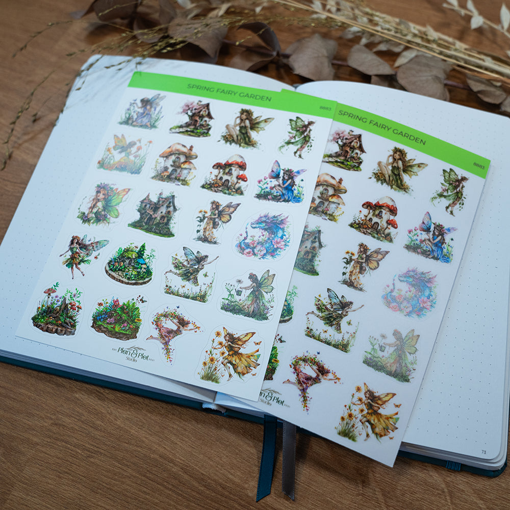 Spring fairy garden 1 Sticker sheet