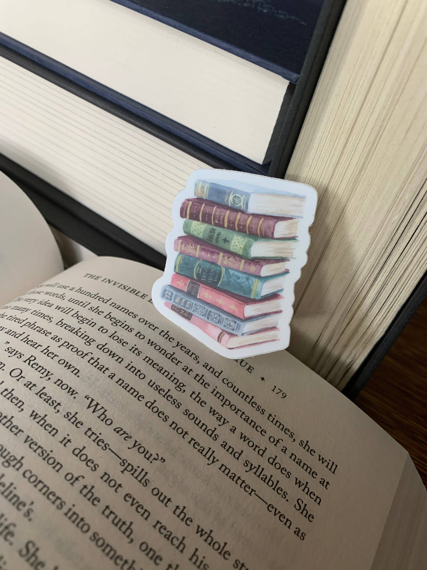 Bookstack Watercolor Sticker