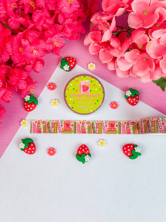 Strawberry Bookshelf Washi Tape