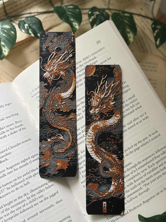 Bronze Dragons 2 stk Bokmerker