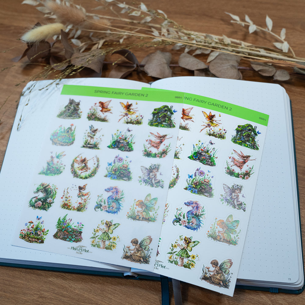 Spring fairy garden 2 Sticker sheet