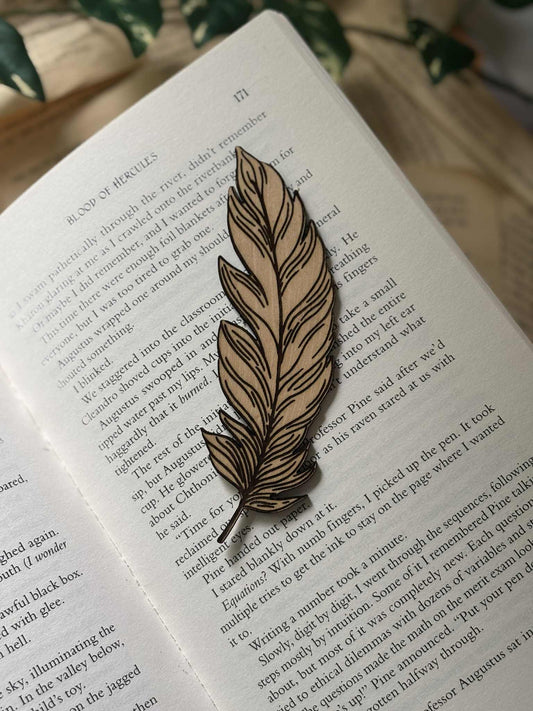 Feather - Bokmerke i tre