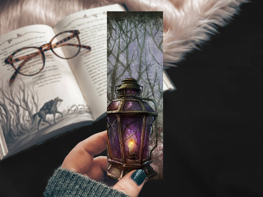 Purple Spooky Lantern Bokmerke