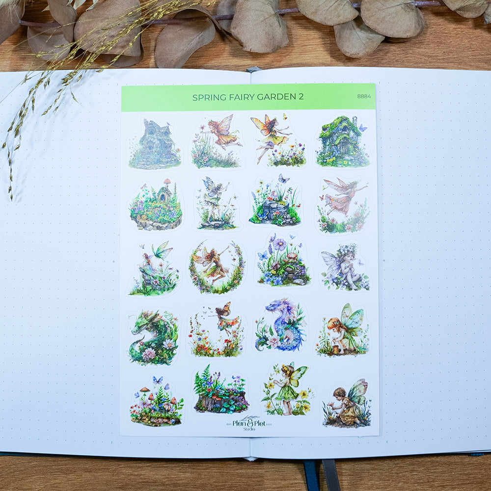Spring fairy garden 2 Sticker sheet