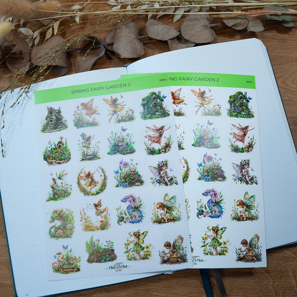 Spring fairy garden 2 Sticker sheet