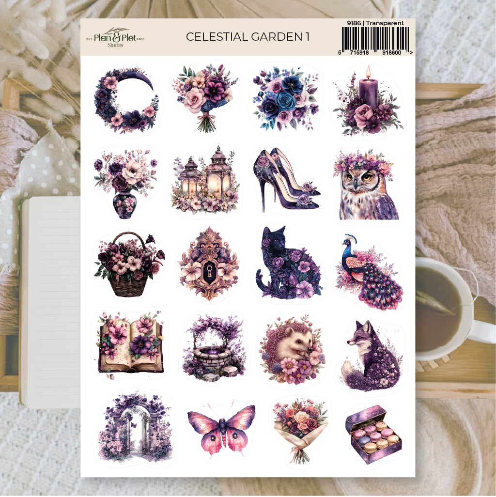 Celestial garden 1  Sticker sheet