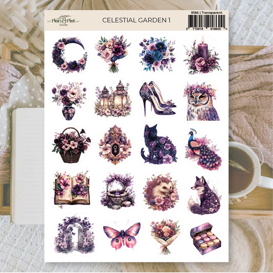 Celestial garden 1  Sticker sheet