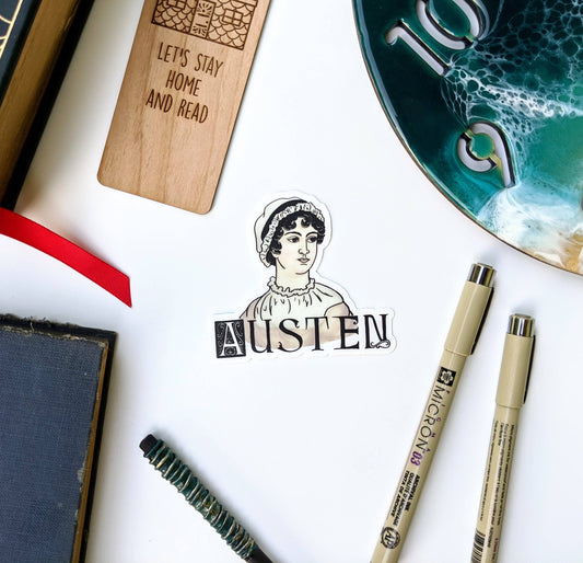 Jane Austen Sticker