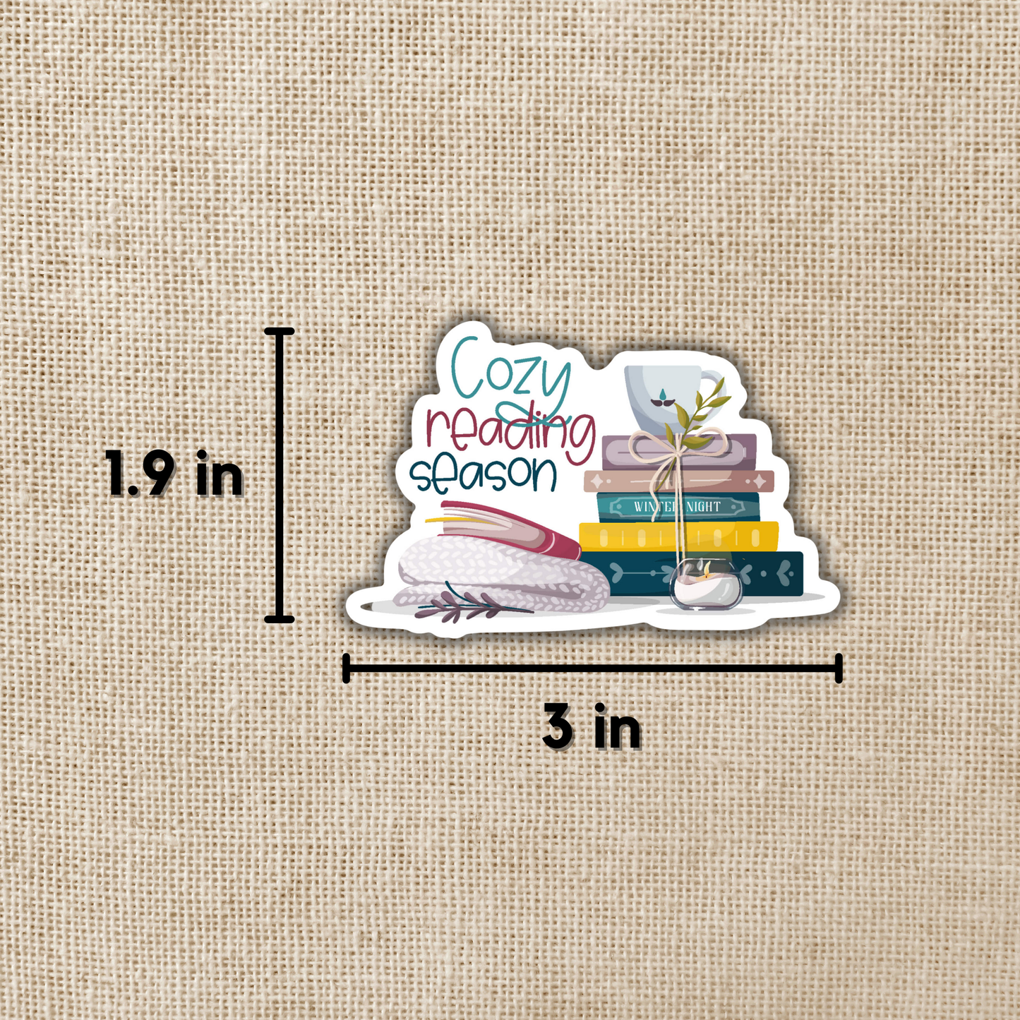 Cozy Reading Season Sticker