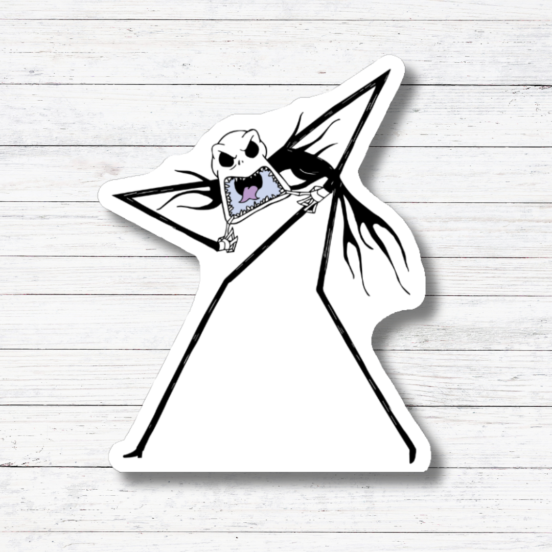 Jack Funny Face- Nightmare Before Christmas Sticker