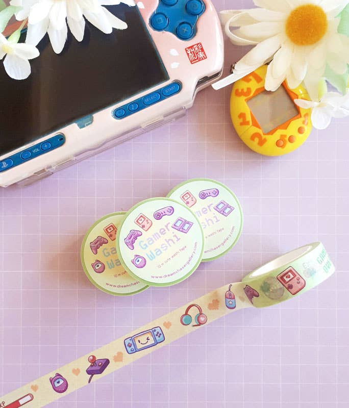 Kawaii Gamer Washi Tape