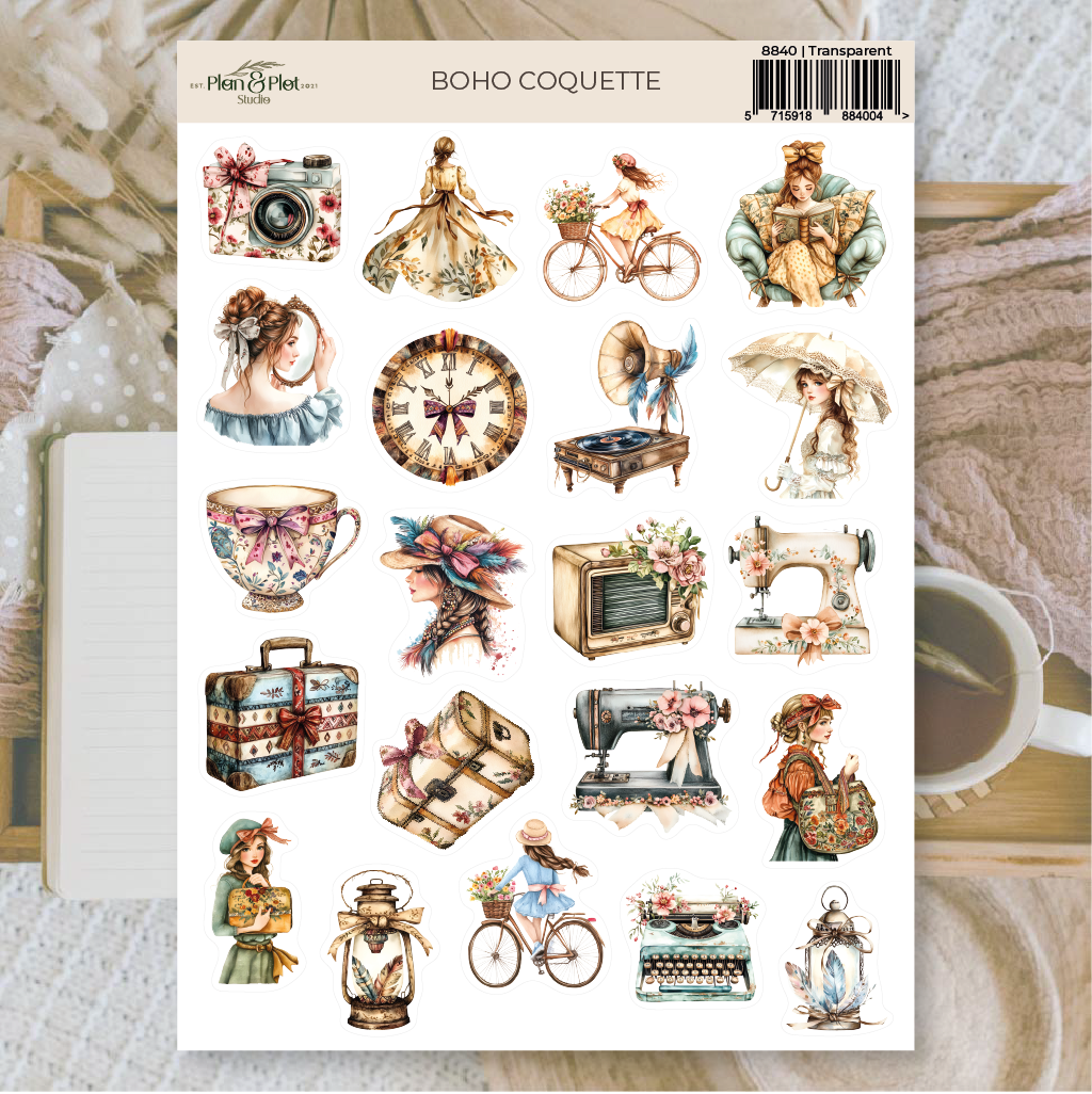 Boho Coquette Sticker sheet