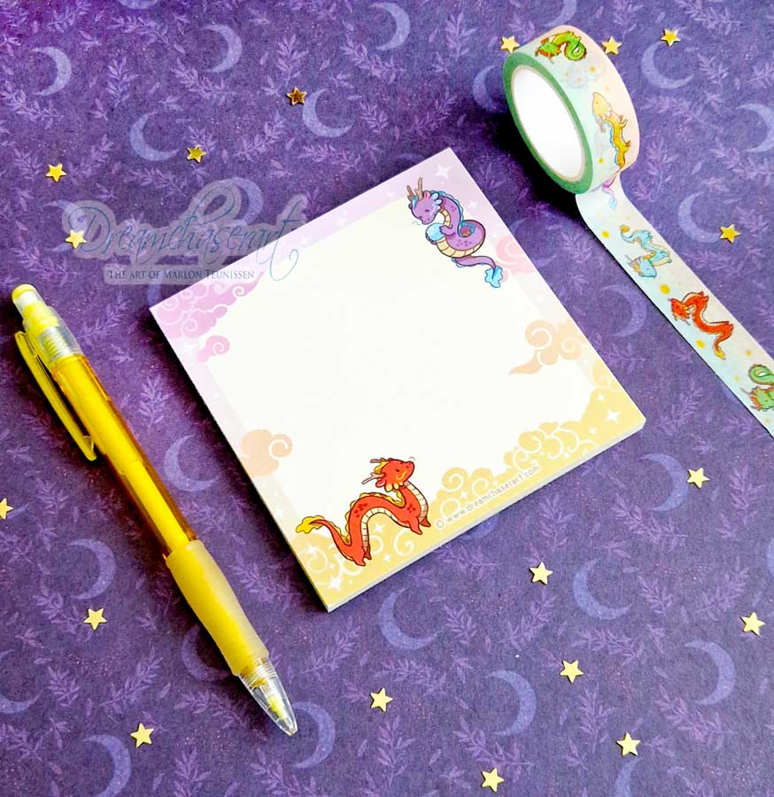 Dragon buddies – tear away memo pad