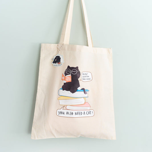 "You can't survive on books alone..." Handlenett