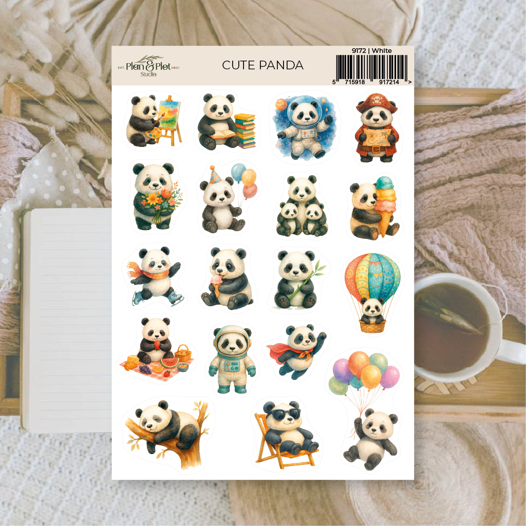 Cute panda | Sticker sheet